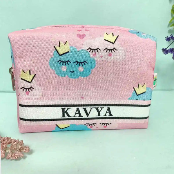 Personalized Cloud Printed Kids Box Pouch